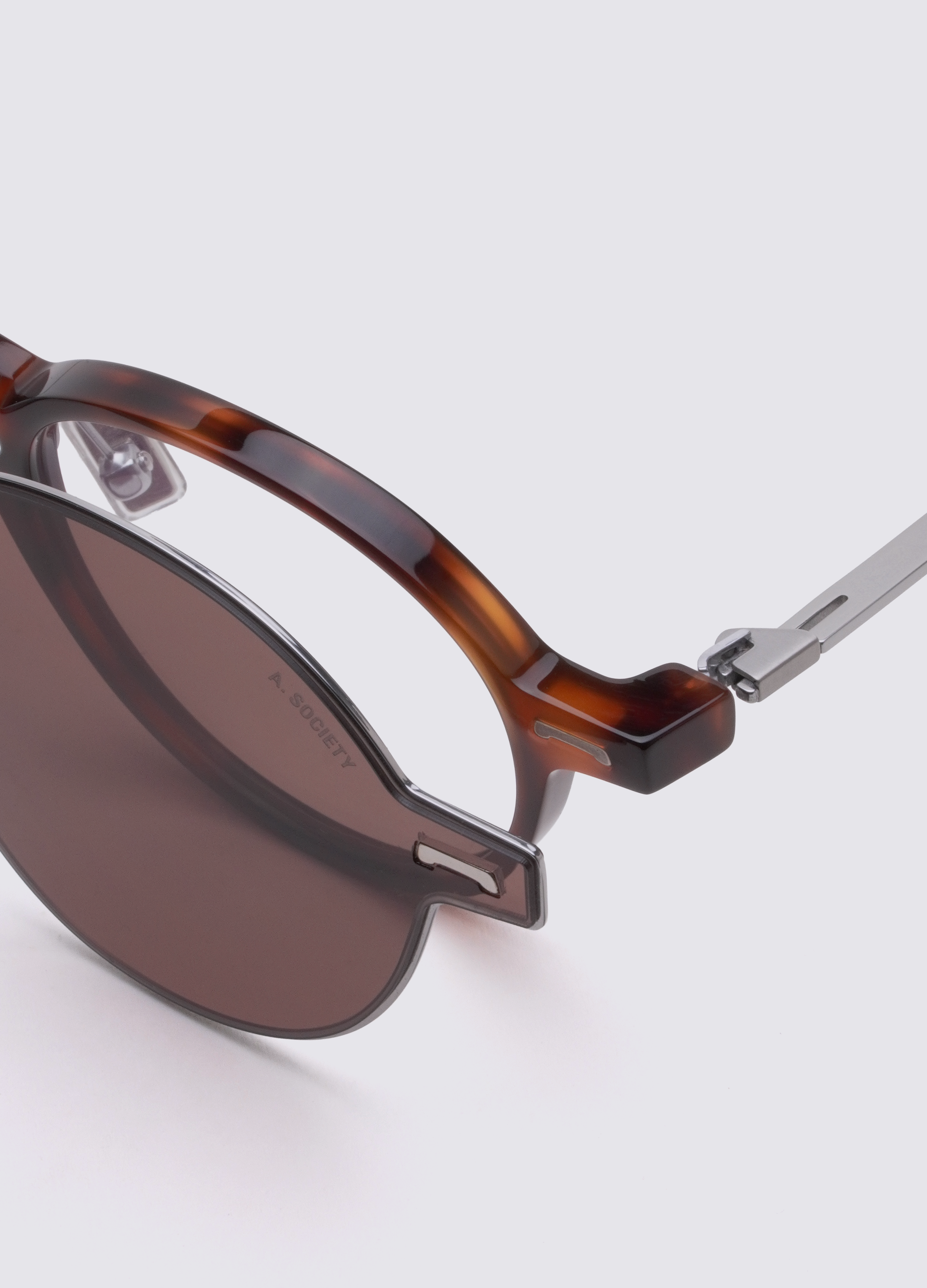 Brown Havana Silver